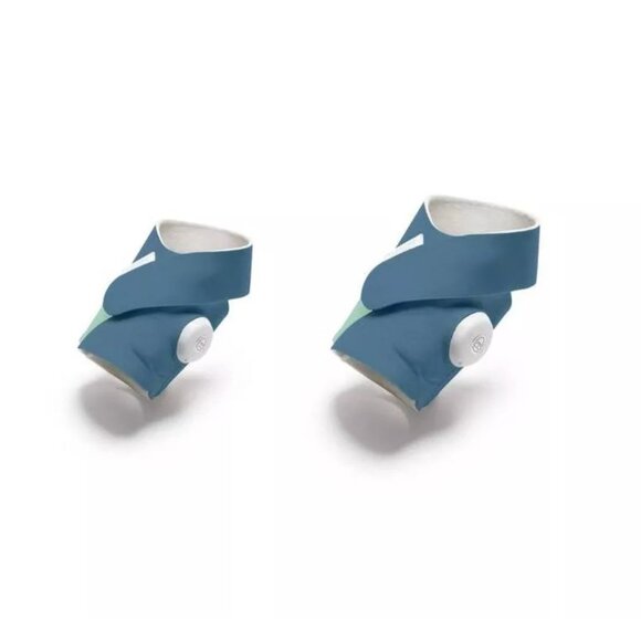 New in box Owlet Dream Accessory Socks, 2 PAIR (Size 1 & 2) - Bedtime Blue - Picture 5 of 7